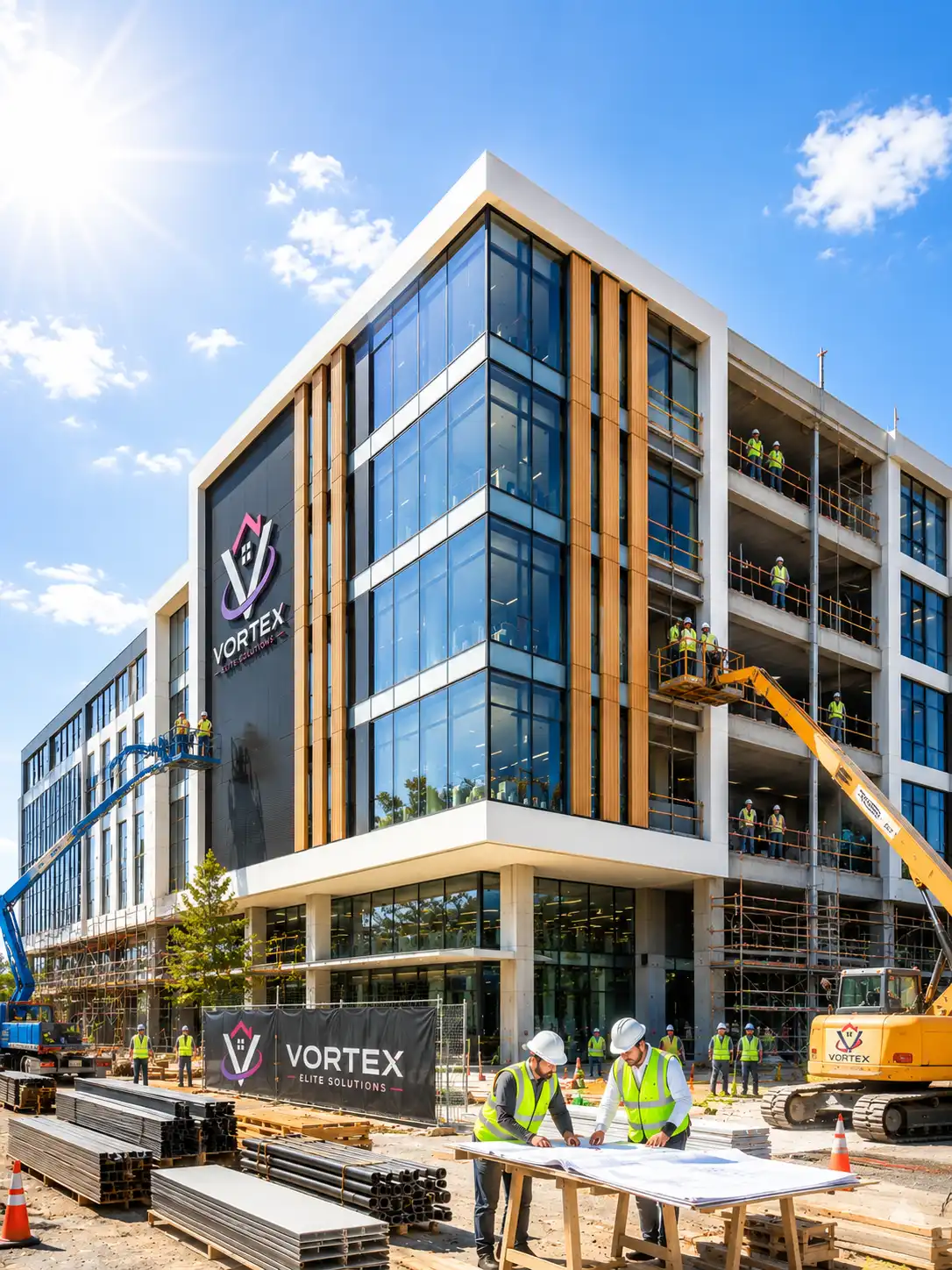 Commercial construction project by Vortex Elite Solutions