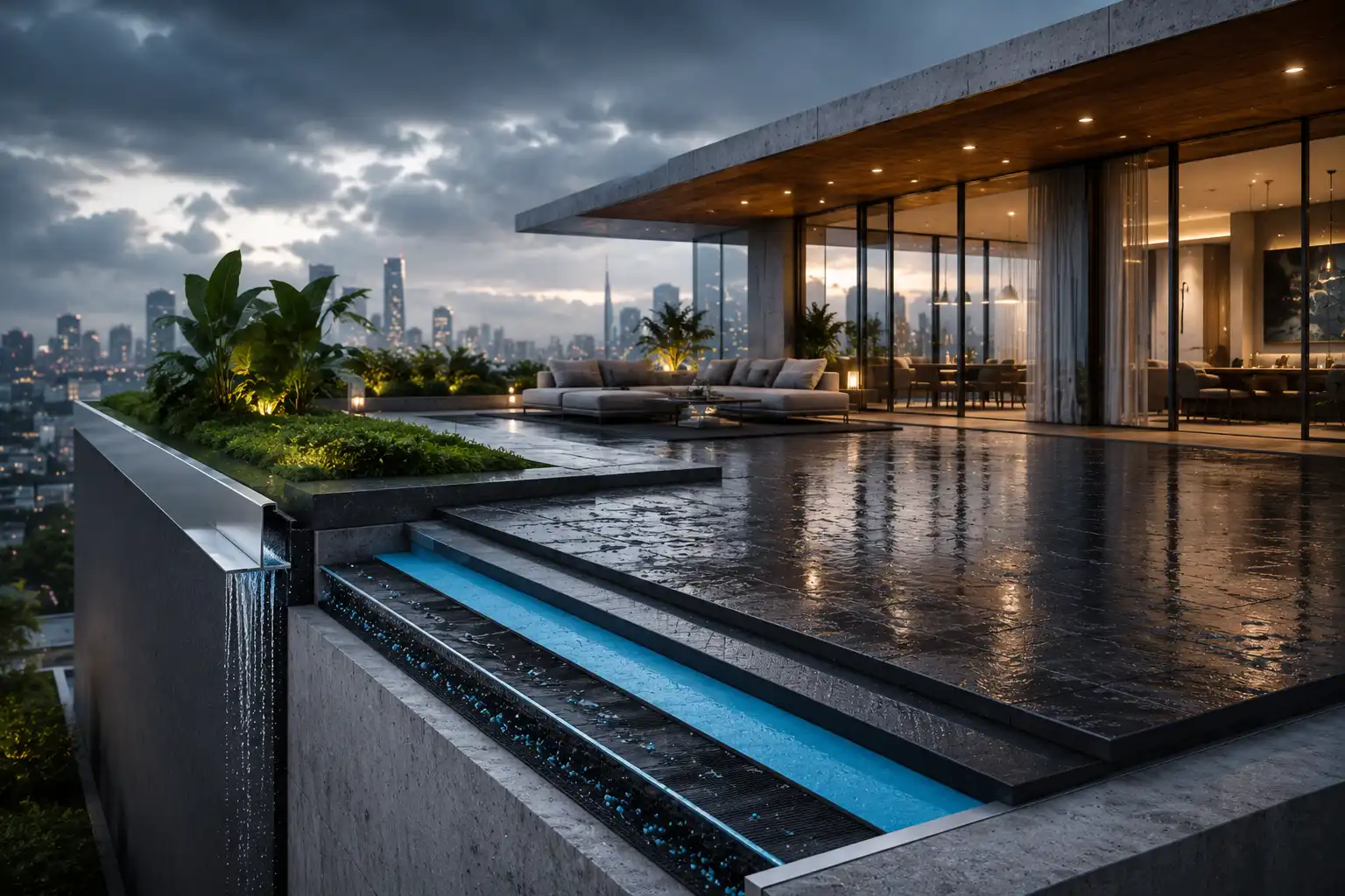 Professional roof waterproofing application